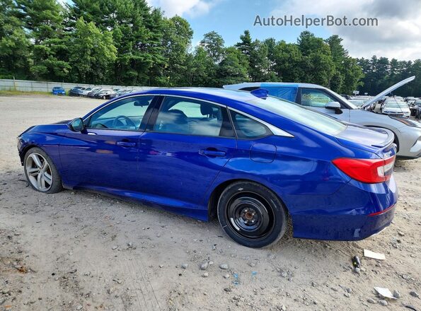1HGCV1F34JA174771 2018 HONDA ACCORD Синий Задняя левая четверть