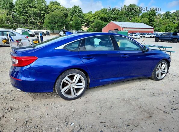1HGCV1F34JA174771 2018 HONDA ACCORD Синий Задняя правая четверть