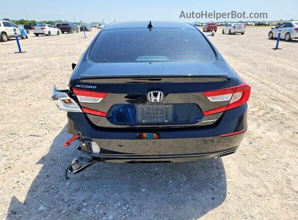 1HGCV1F34JA223872 2018 HONDA ACCORD Black Vista trasera