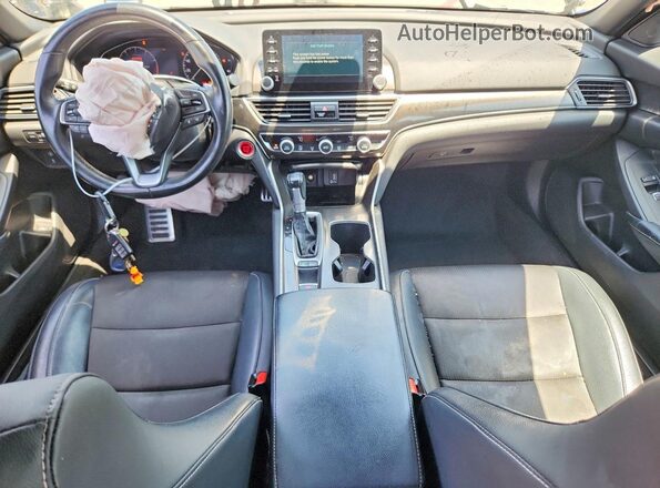 1HGCV1F34JA230191 2018 HONDA ACCORD Blue წინა პანელის ხედი