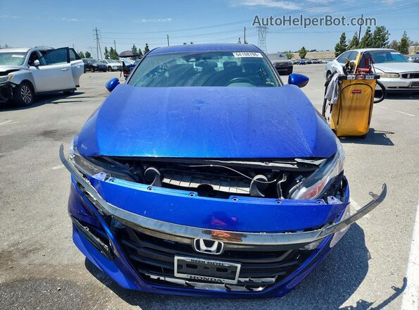 1HGCV1F34JA230191 2018 HONDA ACCORD Blue წინა ხედი