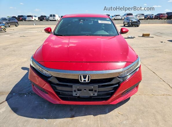1HGCV1F34JA238646 2018 HONDA ACCORD Red Widok z przodu