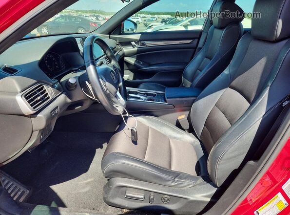 1HGCV1F34JA238646 2018 HONDA ACCORD Red Widok wnętrza z przodu