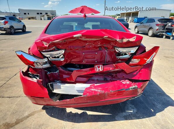 1HGCV1F34JA238646 2018 HONDA ACCORD Red Widok z tyłu