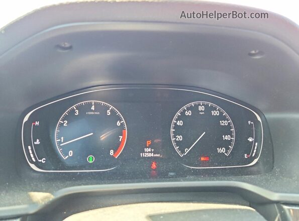 1HGCV1F34JA238646 2018 HONDA ACCORD Red Widok zestawu wskaźników