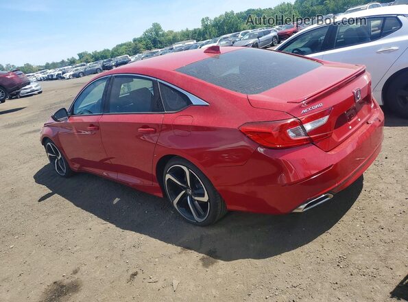 1HGCV1F34KA030235 2019 HONDA ACCORD Red Tył lewy