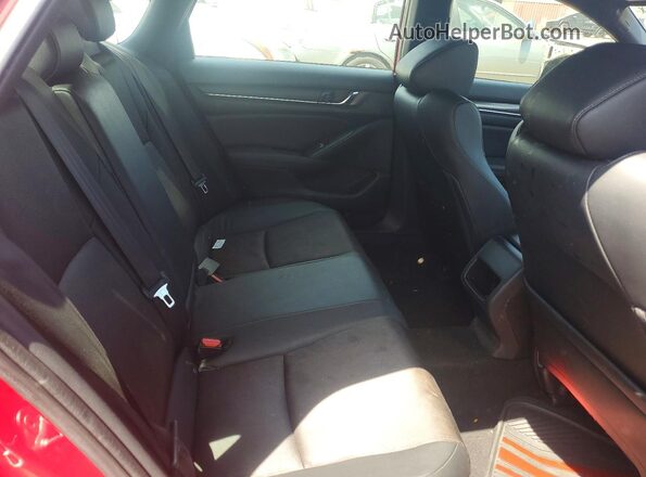 1HGCV1F34KA030235 2019 HONDA ACCORD Red Widok tylnych siedzeń