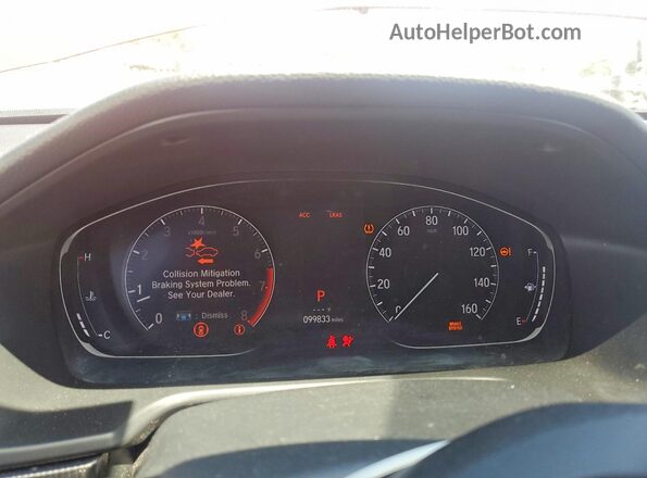 1HGCV1F34KA030235 2019 HONDA ACCORD Red Widok zestawu wskaźników