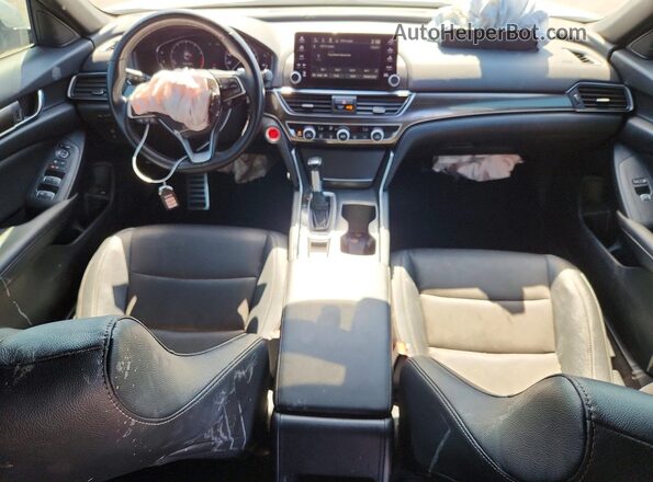 1HGCV1F34KA036973 2019 HONDA ACCORD Silver Dashboard view