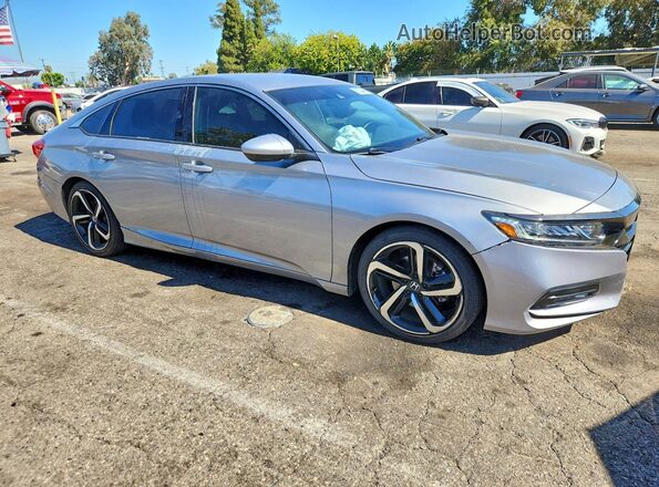 1HGCV1F34KA036973 2019 HONDA ACCORD Silver Front right