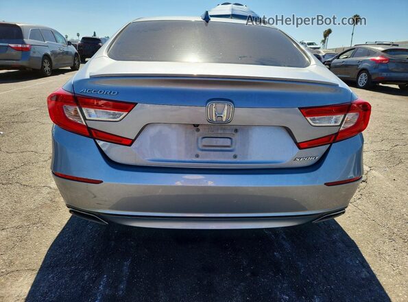1HGCV1F34KA036973 2019 HONDA ACCORD Silver Rear view
