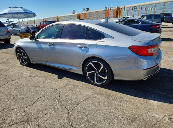 1HGCV1F34KA036973 2019 HONDA ACCORD Silver Rear left