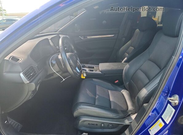 1HGCV1F34KA066071 2019 HONDA ACCORD Blue Vista interior delantera