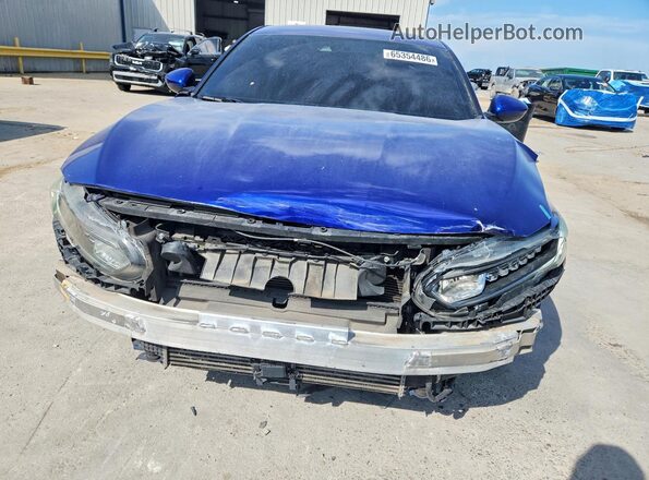 1HGCV1F34KA066071 2019 HONDA ACCORD Blue Vista frontal