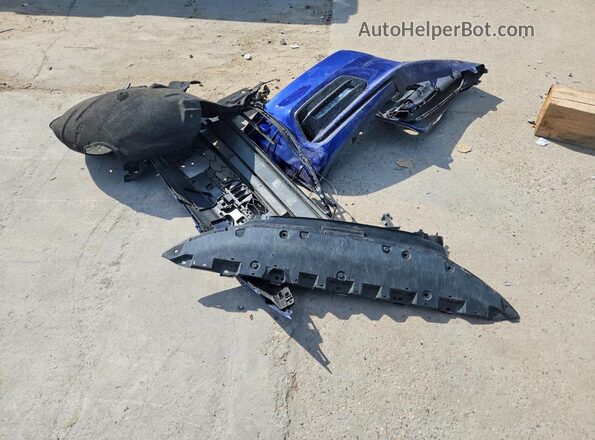1HGCV1F34KA066071 2019 HONDA ACCORD Blue Vista del compartimento del motor
