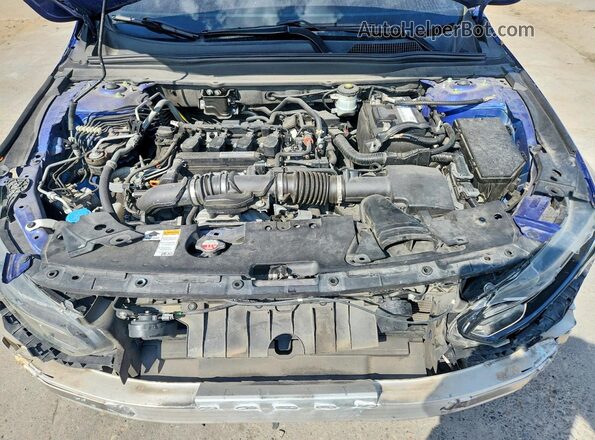 1HGCV1F34KA066071 2019 HONDA ACCORD Blue Vista interior trasera