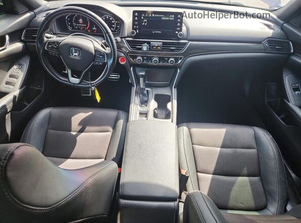 1HGCV1F34KA066071 2019 HONDA ACCORD Blue Vista del salpicadero