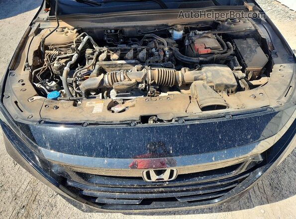 1HGCV1F34KA068659 2019 HONDA ACCORD Black Вид задньої частини салону