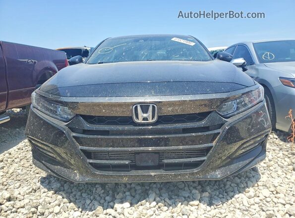 1HGCV1F34KA068659 2019 HONDA ACCORD Black Вид спереду