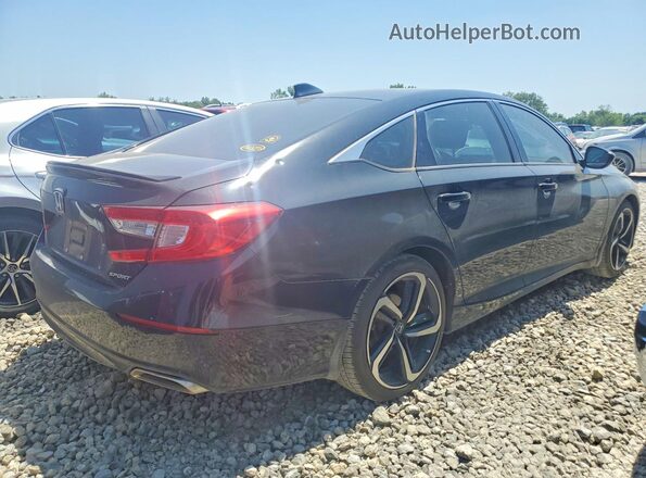 1HGCV1F34KA068659 2019 HONDA ACCORD Black Задня права чверть