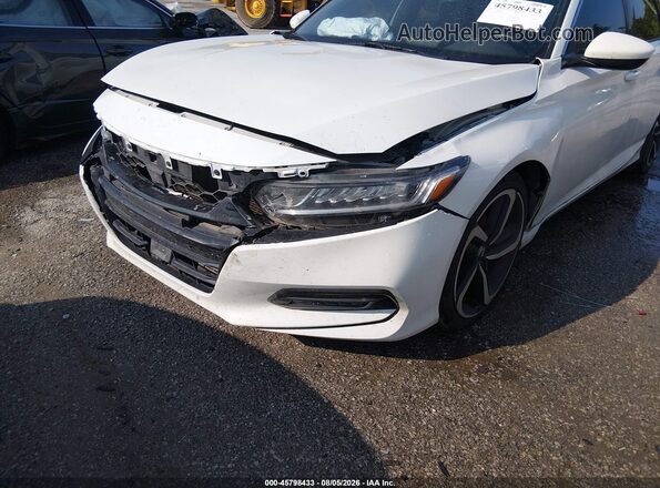 1HGCV1F34KA086806 2019 HONDA ACCORD White Вид спереду