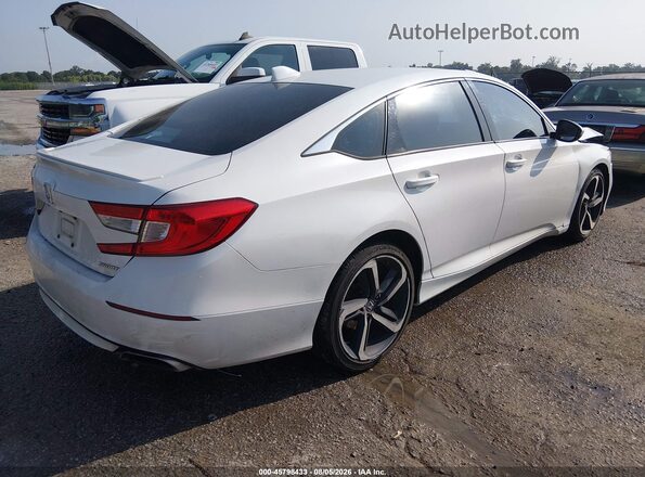 1HGCV1F34KA086806 2019 HONDA ACCORD White Задня права чверть
