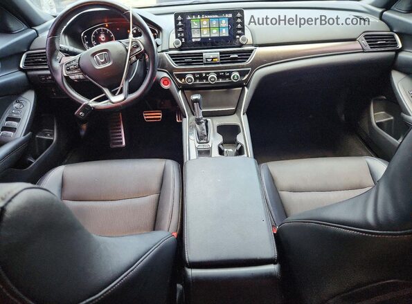 1HGCV1F34KA094100 2019 HONDA ACCORD Синий Вид панели приборов