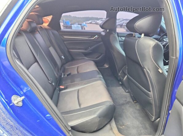1HGCV1F34KA094100 2019 HONDA ACCORD Синий Вид задних сидений