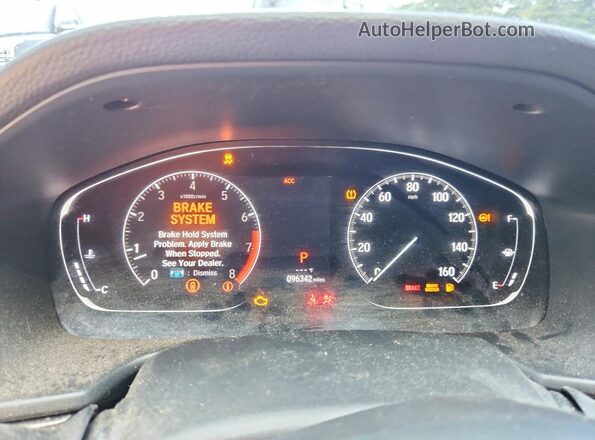 1HGCV1F34KA094100 2019 HONDA ACCORD Синий Вид щитка приборов