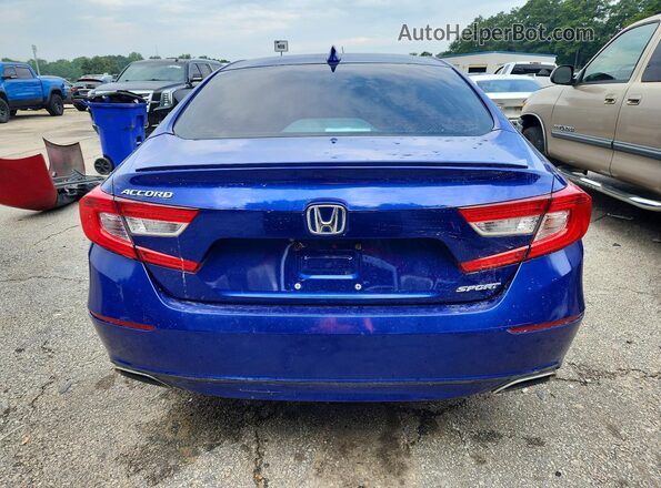 1HGCV1F34KA094100 2019 HONDA ACCORD Синий Вид сзади