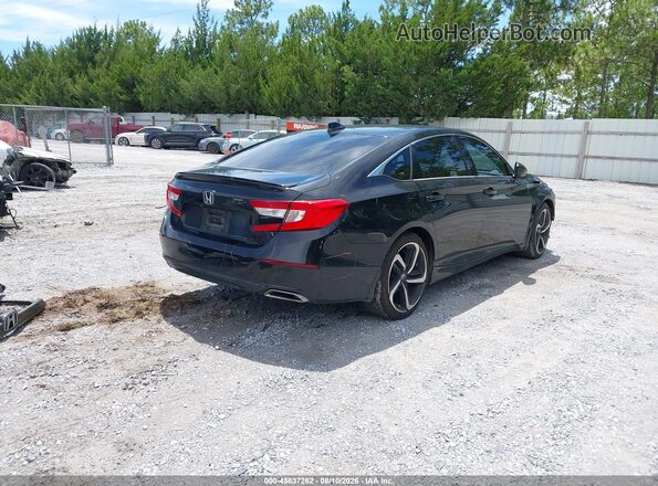 1HGCV1F34KA104950 2019 HONDA ACCORD Черный Задняя правая четверть