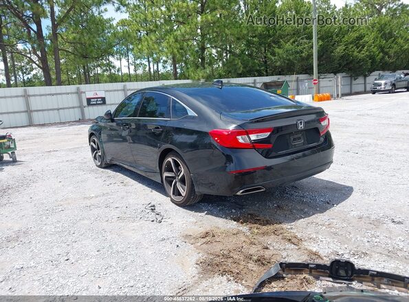 1HGCV1F34KA104950 2019 HONDA ACCORD Черный Задняя левая четверть