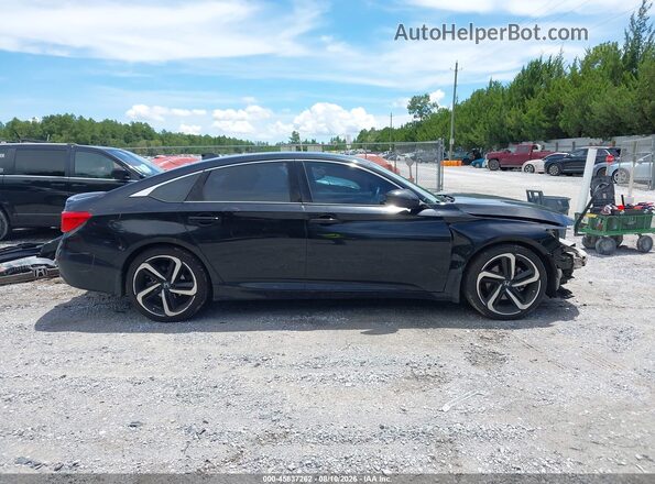 1HGCV1F34KA104950 2019 HONDA ACCORD Черный Панорамный вид салона 360°