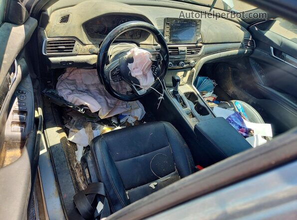 1HGCV1F34KA105144 2019 HONDA ACCORD Silver Вид панелі приладів
