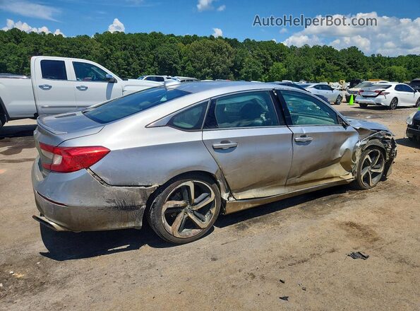 1HGCV1F34KA105144 2019 HONDA ACCORD Silver Задня права чверть