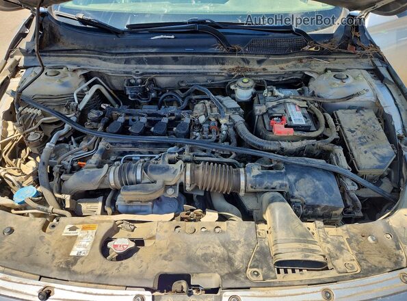1HGCV1F34KA105144 2019 HONDA ACCORD Silver Вид задньої частини салону