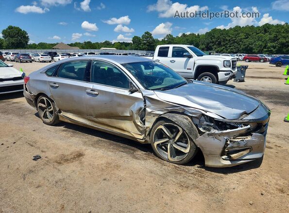 1HGCV1F34KA105144 2019 HONDA ACCORD Silver Передня права чверть