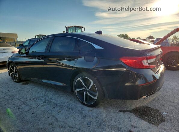 1HGCV1F34KA128908 2019 HONDA ACCORD Черный Задняя левая четверть