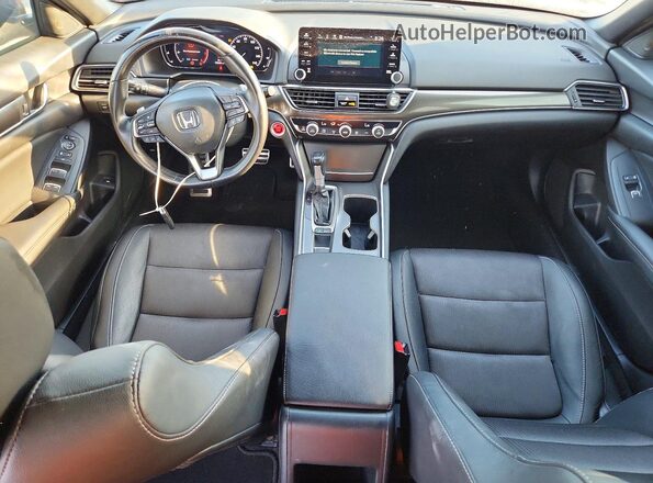 1HGCV1F34KA128908 2019 HONDA ACCORD Черный Вид панели приборов