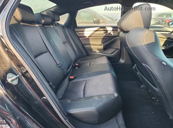 1HGCV1F34KA128908 2019 HONDA ACCORD Черный Вид задних сидений