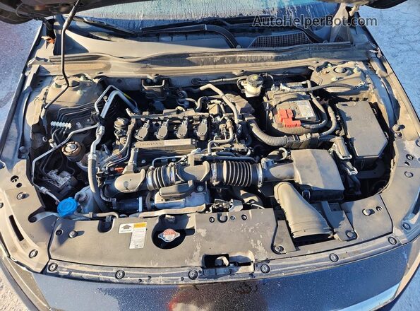 1HGCV1F34KA128908 2019 HONDA ACCORD Черный Вид задней части салона