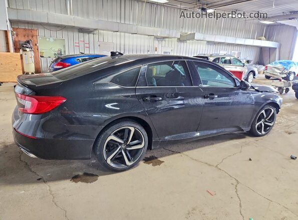 1HGCV1F34KA150083 2019 HONDA ACCORD Black უკანა მარჯვენა