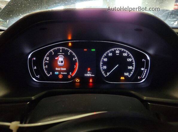 1HGCV1F34KA150083 2019 HONDA ACCORD Black ხელსაწყოთა პანელის ხედი