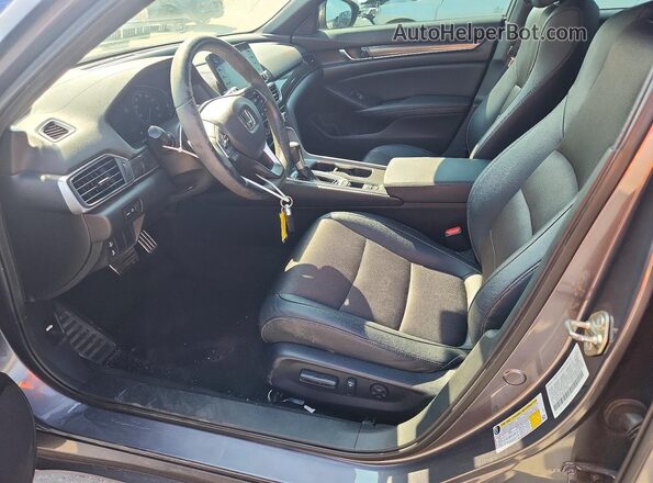 1HGCV1F34LA013260 2020 HONDA ACCORD Charcoal Vista interior delantera