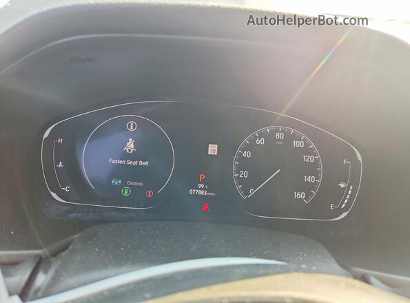 1HGCV1F34LA013260 2020 HONDA ACCORD Charcoal Vista del cuadro de instrumentos
