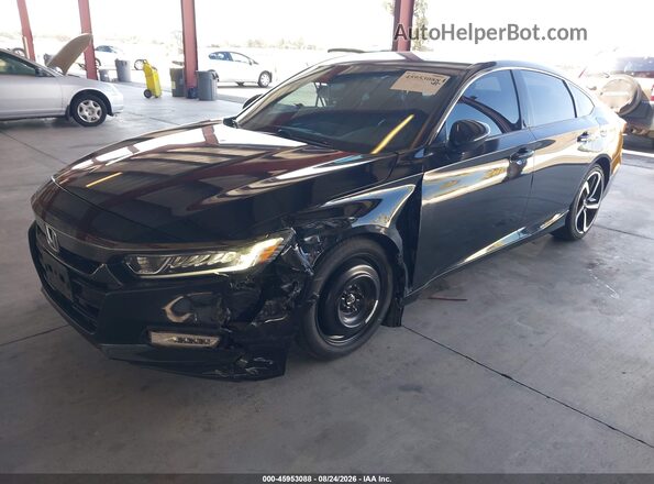 1HGCV1F34LA043004 2020 HONDA ACCORD Black Front left