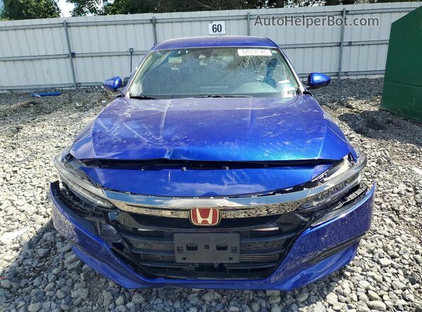 1HGCV1F34LA106490 2020 HONDA ACCORD Синий Вид спереди