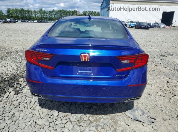 1HGCV1F34LA106490 2020 HONDA ACCORD Синий Вид сзади