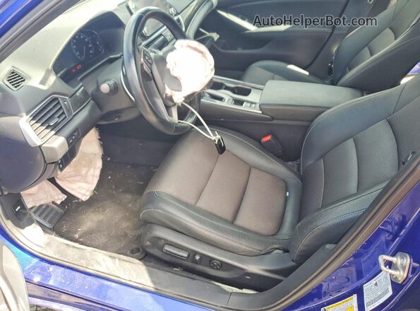 1HGCV1F34LA106490 2020 HONDA ACCORD Синий Вид салона спереди