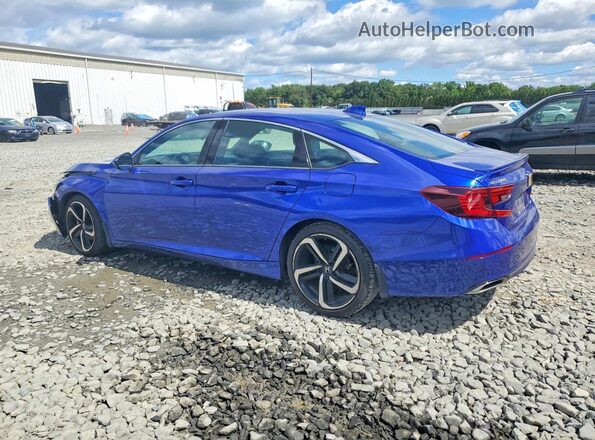 1HGCV1F34LA106490 2020 HONDA ACCORD Синий Задняя левая четверть